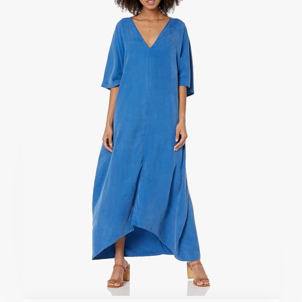 NWT Grace Atwood x The Drop Blue V-Neck Kaftan
